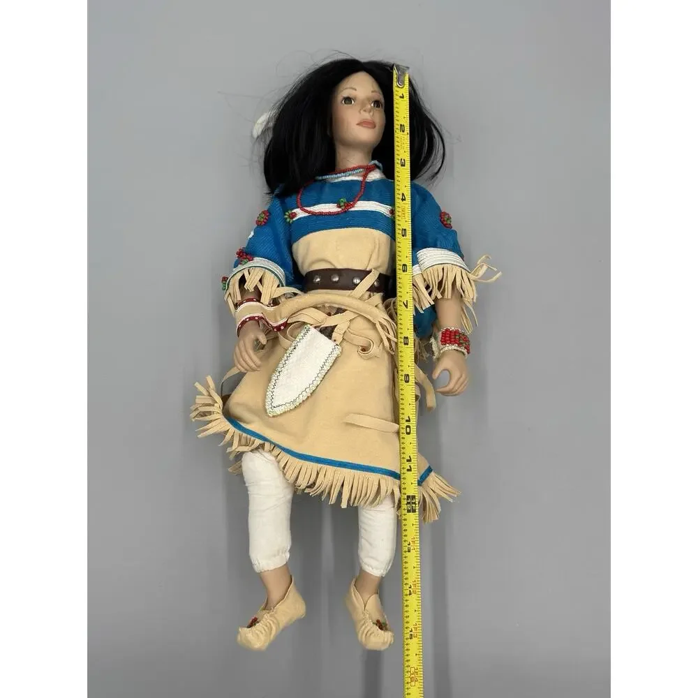 Vintage 1997 Hamilton Collection Doll Falling Star Native American Posable Legs